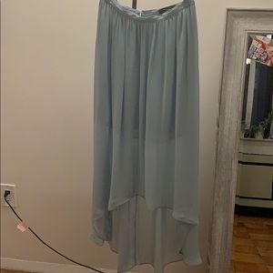 Sea-foam Green Hi-lo Skirt